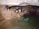 00396-2326 Climb around pool in Kenyalang Cave - Photo by Garry K Smith